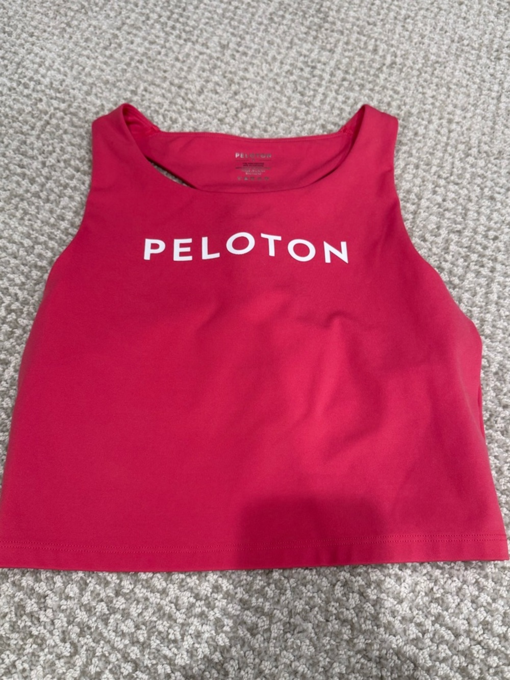 Peloton Women's Bright Pink Logo twist back  Tank